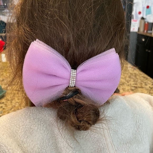 Custom Handmade Tulle Gymnastics Bows. - Picture 4 of 6